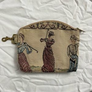 Vintage Victorian Edwardian Women Golfing Clip Pouch